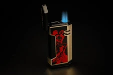 Prometheus 2024 God of Fire Lighter Magma X - Red on Black Lacquer
