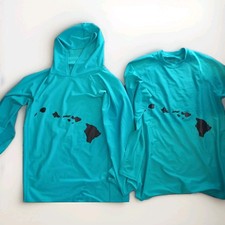 SeaHawaii Inc MonkSkin Seal Wetsuit Type Long Sleeve Shirt Lot Of 2 Rash Guard