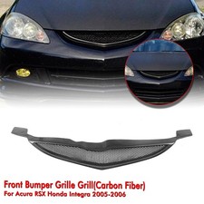 1pc Front Bumper Grille For Acura Rsx Honda Integra 2005-2006 Carbon Fiber 1pc Front Bumper Grille For Acura Rsx Honda Integra 2005-2006 Carbon Fiber
