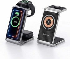 Magnetic Charging Station 3 in 1 Foldable Wireless Charger Stand