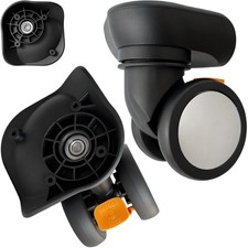 Luggage Wheels Replacement for Suitcase, Spinner 2 Wear-Resistant M, Black