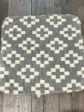 Cloud Island Gray Cream Ivory Plush Sherpa Baby Security Blanket Square Plus HTF