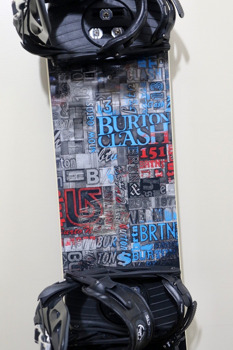 burton clash 151 cm snowboard BURTON CLASH 151 SNOWBOARD W/ K2 CINCH TC BINDINGS