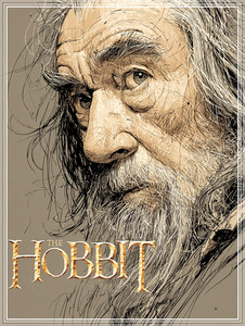 GANDALF from THE HOBBIT Ltd. Ed. Giclee Signed and Numbered 1 /30 TOLKEIN