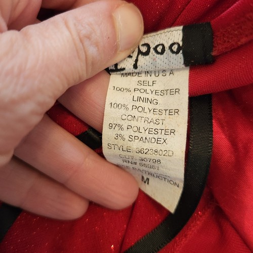 VTG Y2K Taboo Dress Sz Medium Red Glitter Maxi Fairy Grunge Glitter Formal Party - Picture 12 of 23
