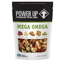 (Free Duty Tax) Gourmet Nut Power Up Mega Omega Trail Mix Non-GMO Vegan Glut