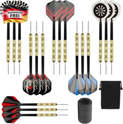 Dartpfeile Set mit Metallspitze für Anfänger Hobbyisten hochwertige Materialien