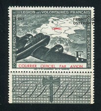 Superbe & Rare LVF n° 4 - Variété Surcharge à Cheval Signé Calves Neuf **