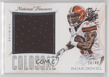 2015 Panini National Treasures Colossal Materials 36/49 Isaiah Crowell 0o9