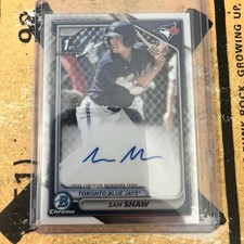 2024 Bowman Chrome Sam Shaw Autograph Toronto Blue Jays Auto CPA-SS