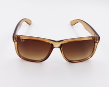 Ray-Ban RB4165 Justin Classic Polished Beige Frame Gradient Brown Lens 54mm
