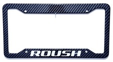 Roush Metal Carbon Fiber Look License Plate Frame Roush Metal Carbon Fiber Look License Plate Frame