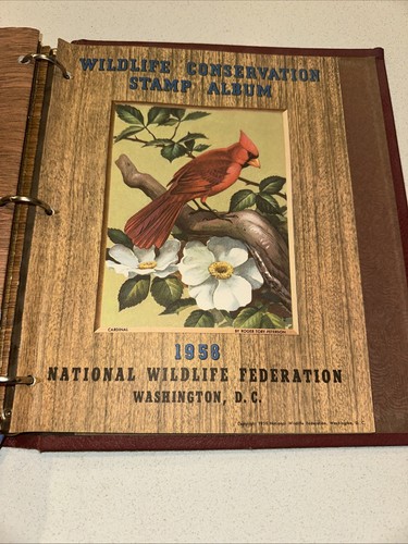 National Wildlife Federation Wildlife Conservation Stamp Album 1958-1963 - Picture 17 of 21