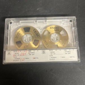 Vintage TEAC STUDIO 52 EQ/70 Metal Type Bias Cassette Tape GOLD