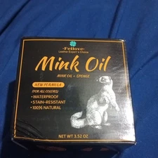 Mink Oil for Leather Boots, Conditioner and Cleaner 3.52oz - Premium... 