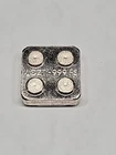 Stackable 1/4 Oz .999 Fine Silver Monarch Building Block Lego Bar