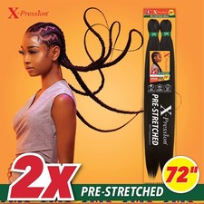 Sensationnel X-Pression 2X Pre-Stretched Braiding Hair 72"