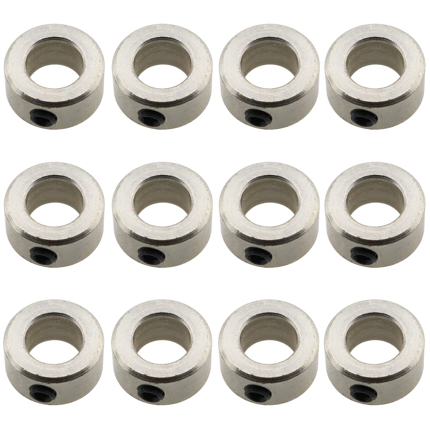 Lead Screw Lock LUORNG 12pcs Stainless Steel T8 8mm Bore Locking Ring Collar ...