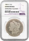 1880 CC Carson City $1 Morgan Silver Dollar NGC Good Details Cleaned Key Date