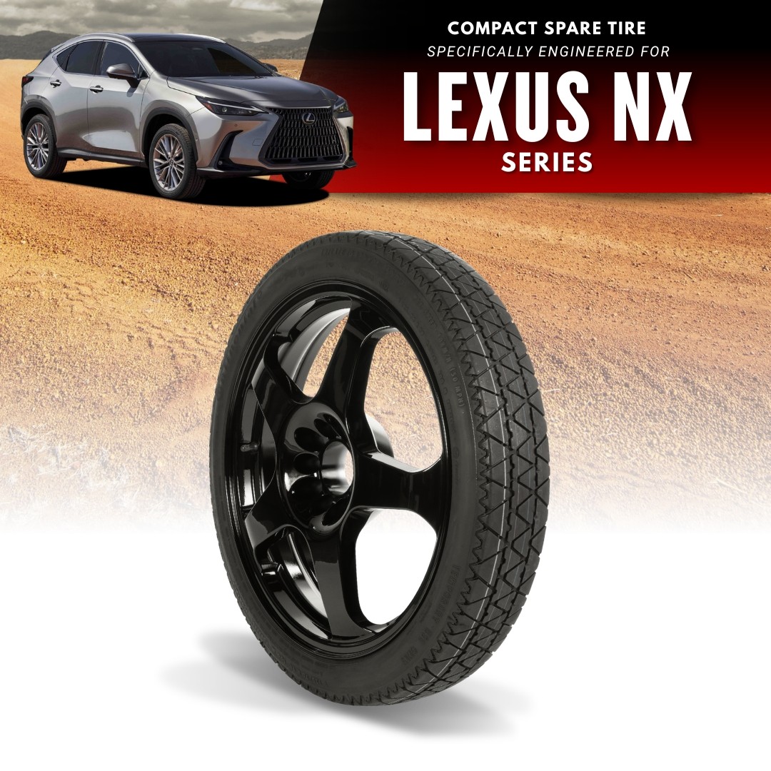 Spare Tire Kit Options - Fits All 2022-2026 Lexus NX Including