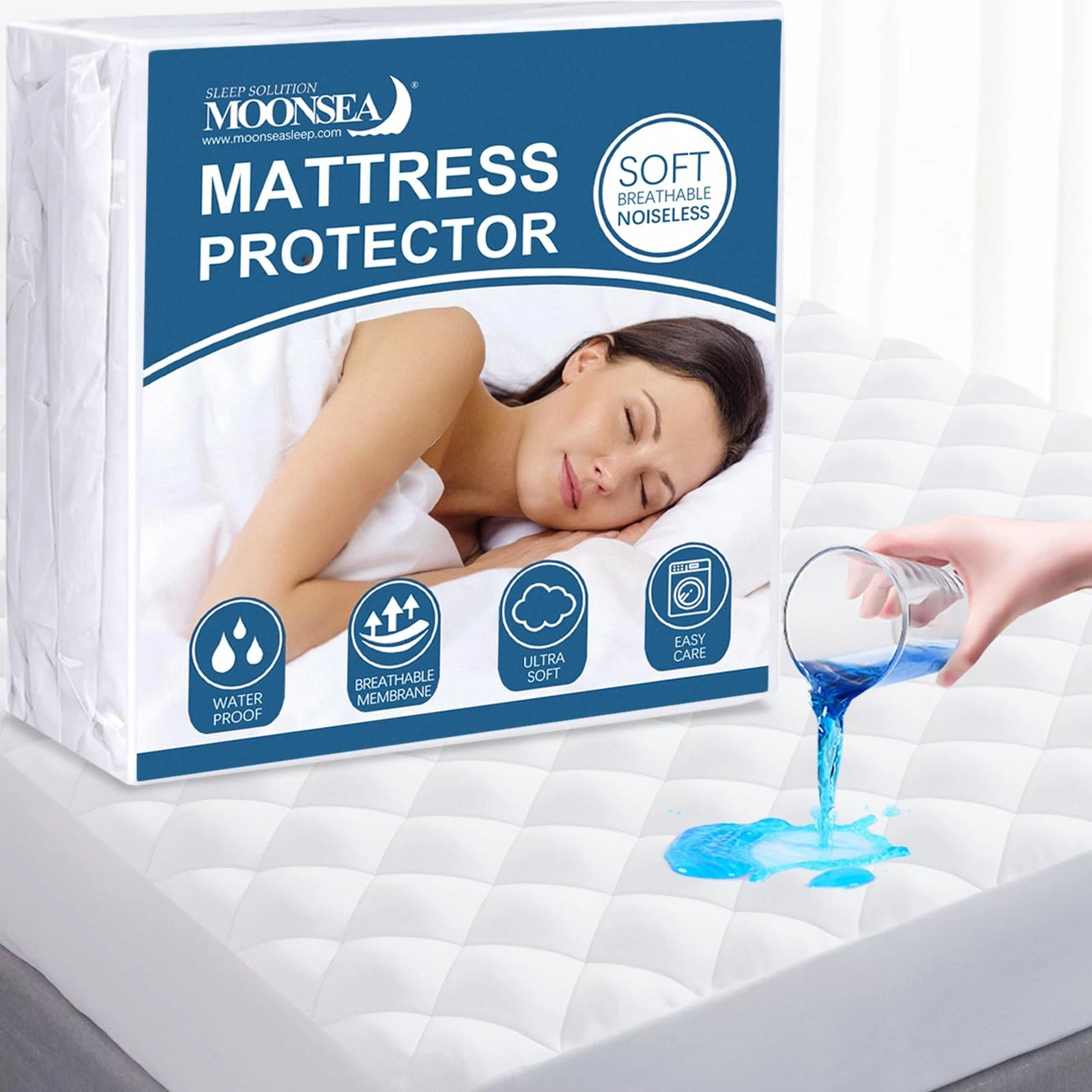 60x75 RV Short Queen Mattress Protector Waterproof Quilted Deep Pocket
