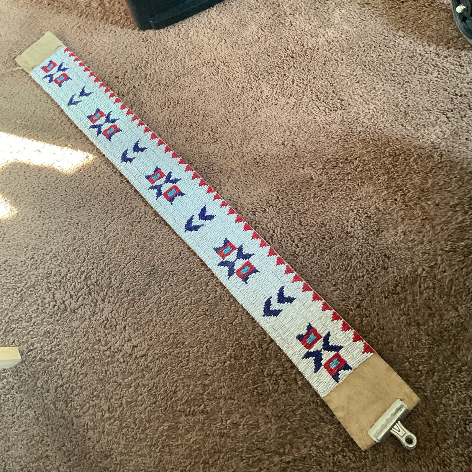 Large Native American Beaded Belt From South Dakota | eBay