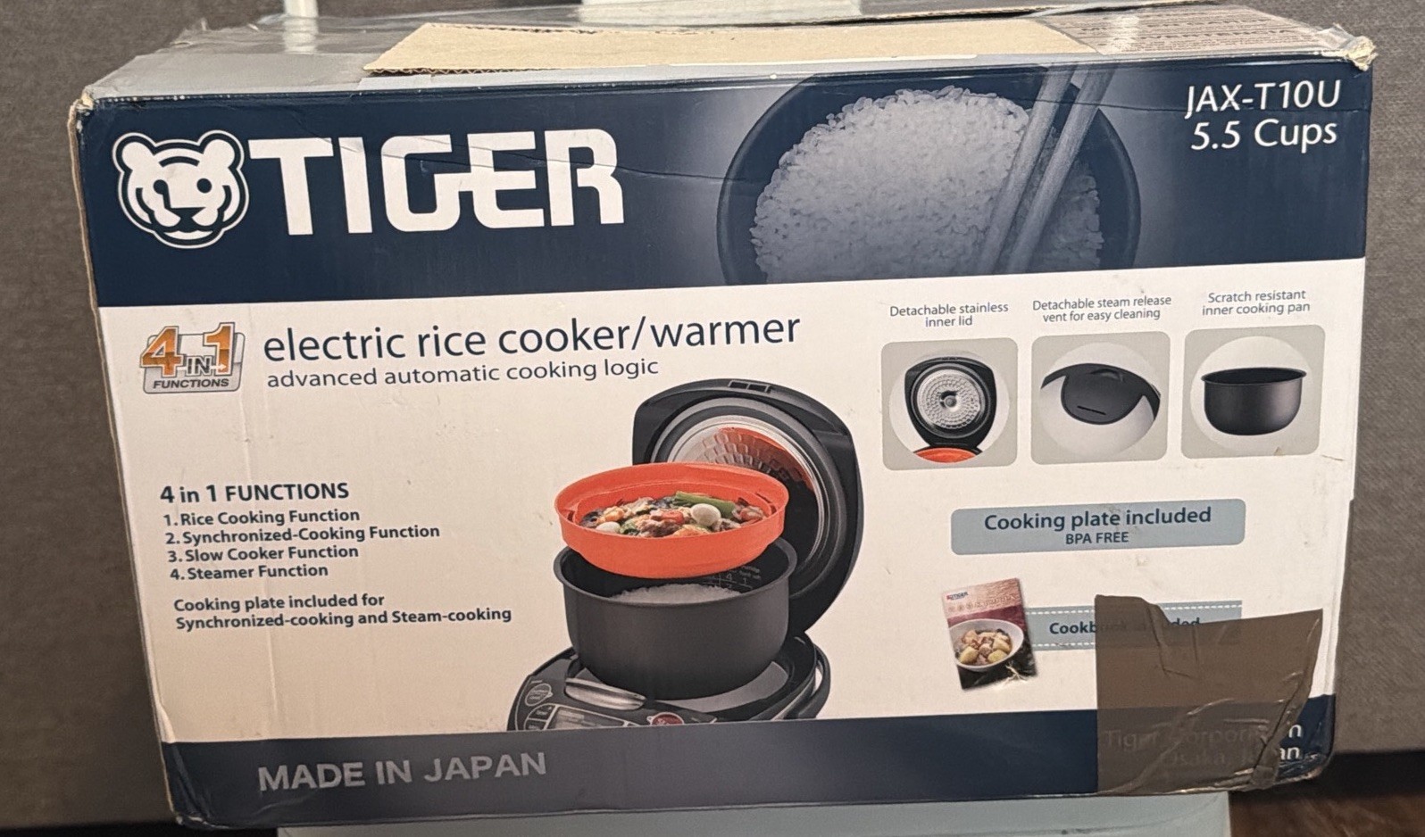 Tiger JAX-T10U-K 5.5-Cup Micom Rice Cooker