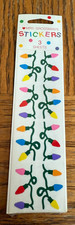 Vintage Mrs Grossmans Stickers NEW IN PACKAGE Xmas Lights