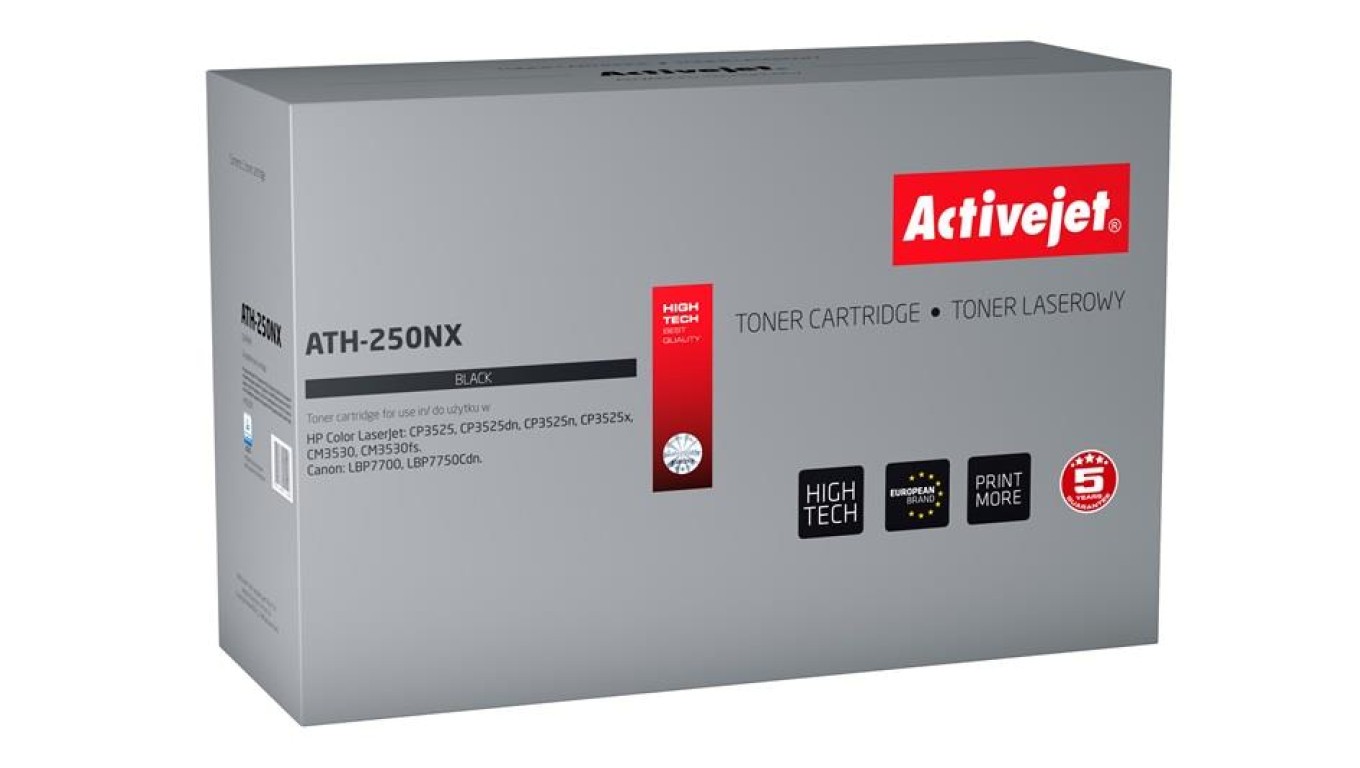 5901443011446 Тонер Activejet ATH-250NX заменитель HP 504X CE250X Canon CRG-723 12290₽