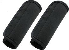 Luggage Handle Wraps, Soft Travel Bag Cover, Padded Grip, Black