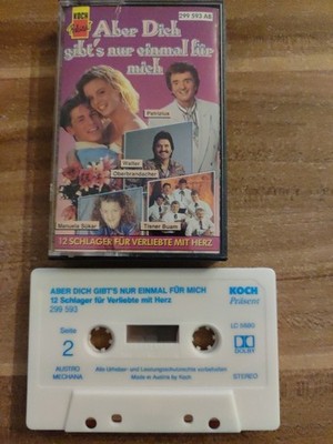 Aber dich gibt's nur einmal für mich - 12 romantische Schlager MC Kassette Koch 
