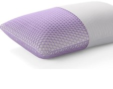 Purple Harmony Pillow Standard Tall 360  Hex Grid  Talalay Latex Open Box