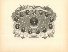 Print of 14 Presidents - Americana - Presidential