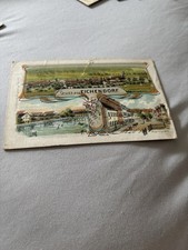 AK Eichendorf Litho Gruss aus Eichendorf Bayern 5 Pf Plattling gelaufen RAR