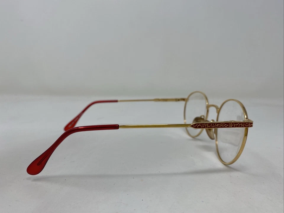 Marco de gafas de borde completo rojo/dorado rojo lirio 47-20-130 Laura Ashley niñas 187Z Foto 4 de 4