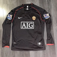 Cristiano Ronaldo Mens Large 07/08 Manchester United Long Sleeve Away Jersey