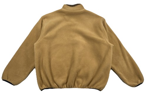 Vintage Woolrich 1/2 Zip Fleece Pullover Camel Braun Made In USA Herren Large - Bild 2 von 6