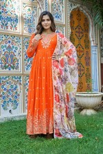 Presenting New Georgette Salwar Kameez With Organza Silk Dupatta For Women
