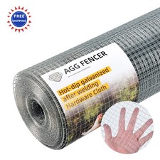 Hardware Cloth 1/2 inch 48 x 100ft AggFencer Chicken Wire Fencing Hot-Dipped