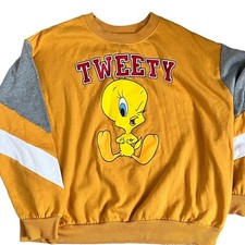 Looney Tunes Vintage Tweety Sweatshirt Size Junior 11/13 Oversized