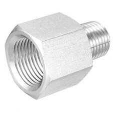 Pipe to Fitting Adapter, Gauge Adapter, 1/4 NPT Male x 3/8" G Female Pipe