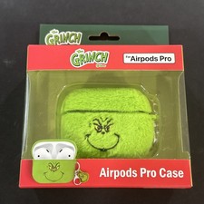 Culturefly The Grinch Dr Seuss AirPods Pro Case Green Fur Brand New In Box