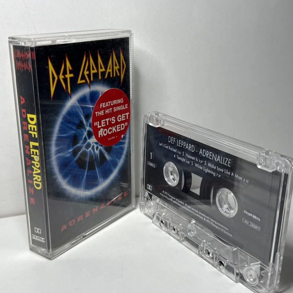 Def Leppard Adrenalize Cassette Album Rock UK Tape Metal Phonogram 1992 - Image 3 of 4