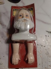 Vintage Rare Darice Porcelain Old Fashioned Make Your Own Santa Head hands Pcs