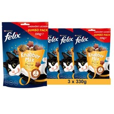 FELIX Knabber Mix Original Knuspriger Katzens...