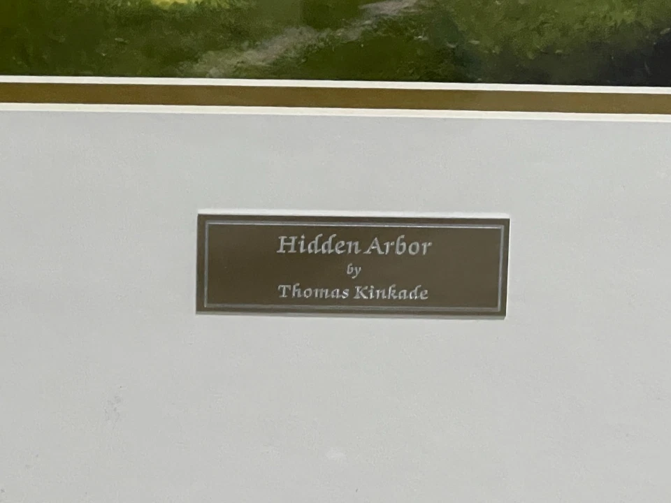 Cuadro Thomas Kinkade Hidden Arbor año 1994 impresión 35x39 20x24 Foto 3 de 4