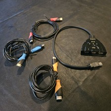 HDMI Switch, GANA 4K HDMI Splitter 3 In 1 Out, 3-Port HDMI Switcher Selector HD