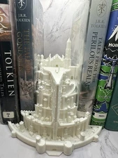 Minas Tirith Book Divider – 8” Tall White LOTR Media Shelf Lord Of The Rings