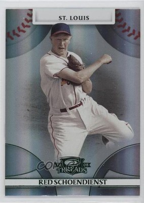 2008 Donruss Threads Green Century Proof 39/250 Red Schoendienst #47 HOF 0m0