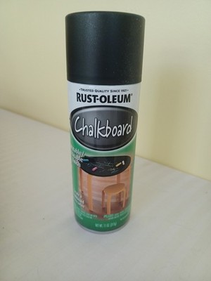 Rust-Oleum Chalkboard Flat Black spray paint writable-erasable discontinued